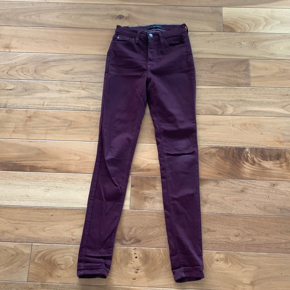 KANCAN High Rise Burgundy Jeans